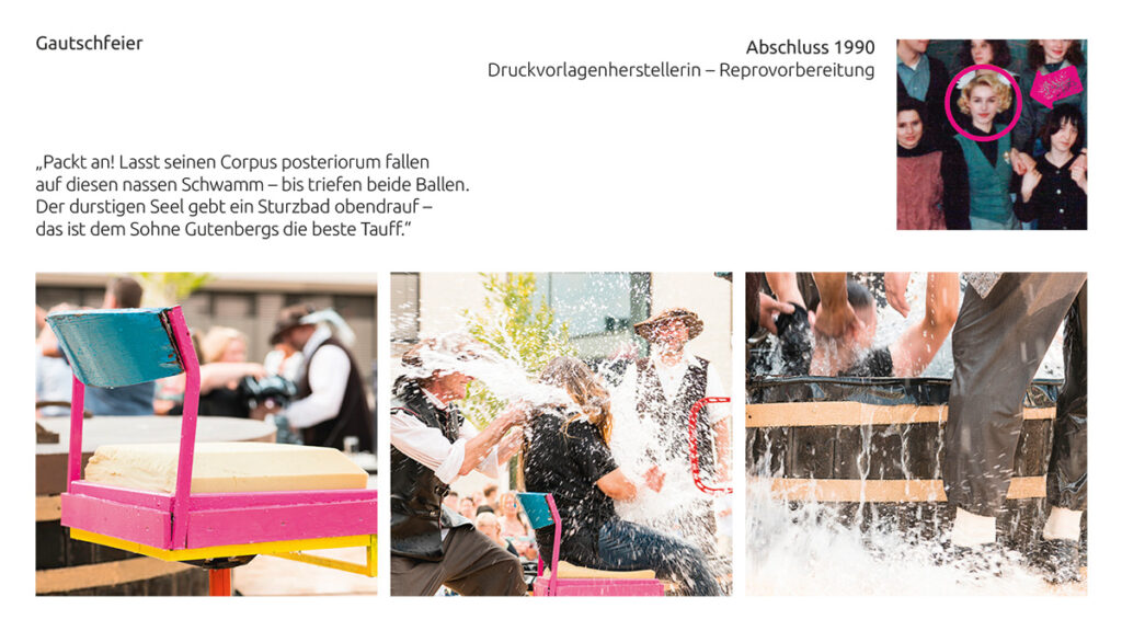 "Ich möchte Kunden so früh wie möglich mitnehmen" – Interview mit Christina Dehn Die Gautschfeier - Die Abschlussfeier von Christian Dehn