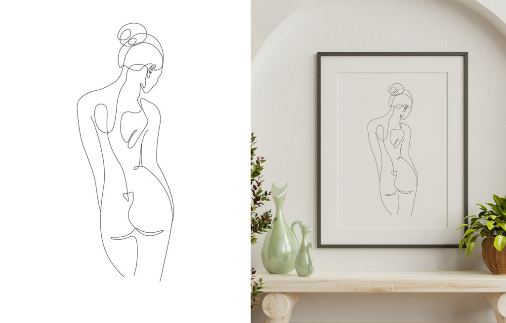 Gestaltgesetze: 7 geniale Regeln, die deine Designs besser machen Beispiel für Gestaltgesetz Grafik 1 - Gesetz der Geschlossenheit: Line Art Illustration